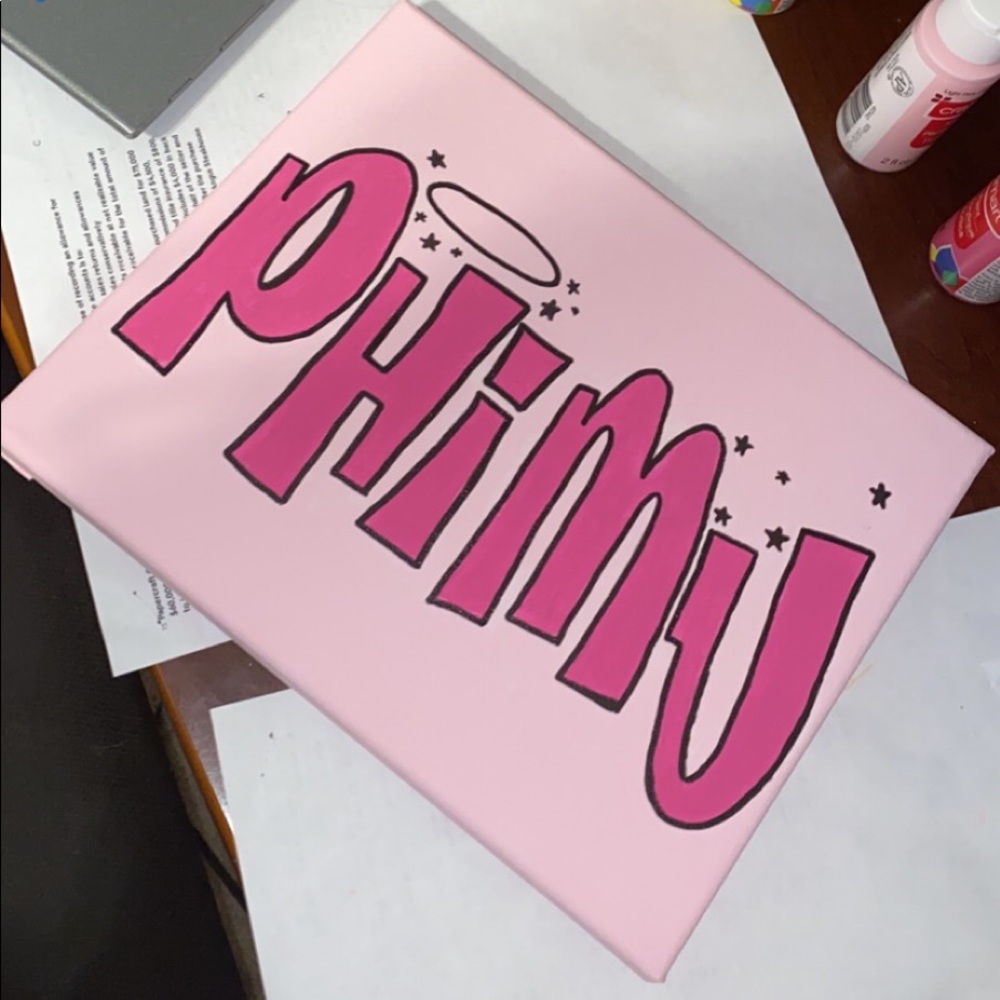 Phi Mu Sorority Canvas